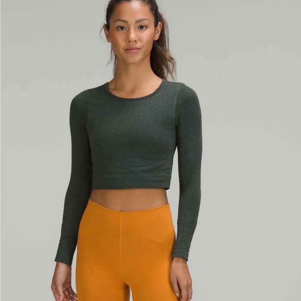 Lululemon Ebb to Street ribbed crop top